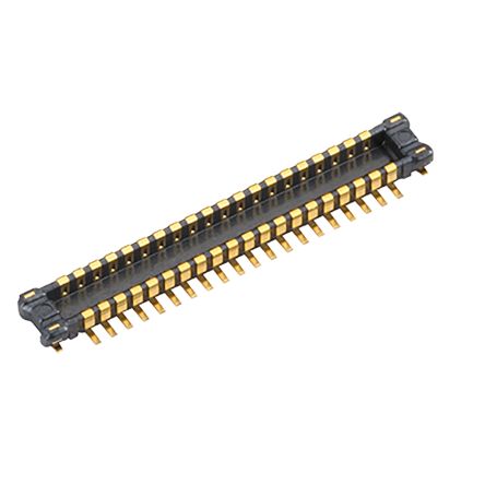 Panasonic A4S Series Straight Surface Mount PCB Header, 26 Contact(s), 0.4mm Pitch, 2 Row(s), Shrouded