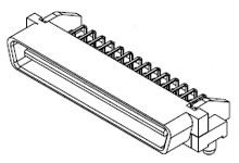 Molex SCSI-Steckverbinder 100-polig Stecker Gewinkelt, Durchsteckmontage, 1.27mm, Serie Löten 71661