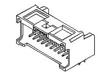 Molex MicroClasp Leiterplatten-Stiftleiste Gewinkelt, 40-polig / 2-reihig, Raster 2.0mm, Kabel-Platine,