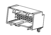 Molex Automotive, Kfz-Steckverbinder, Leiterplattenleiste, Stecker, 8-polig, Grau / 2-reihig, 7A