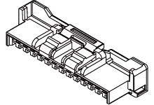 Molex Crimpsteckverbinder-Gehäuse Buchse 2mm, 4-polig / 1-reihig, PCB Für Crimp-Anschlussklemme 502438