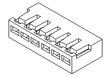 Molex Crimpsteckverbinder-Gehäuse Stecker 2mm, 5-polig / 1-reihig, PCB Für 35021-1201 Rechtwinklige Klemme, 35021-1301