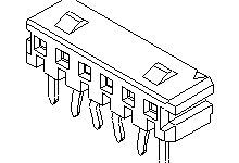 Molex CLIK-Mate Leiterplattenbuchse Gewinkelt 4-polig / 1-reihig, Raster 2mm