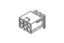 Molex Mini-Fit Jr. Leiterplatten-Stiftleiste Gewinkelt, 6-polig / 2-reihig, Raster 4.2mm, Kabel-Platine,