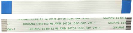 RS PRO FFC Ribbon Cable, 20-Way, 0.5mm Pitch, 100mm Length