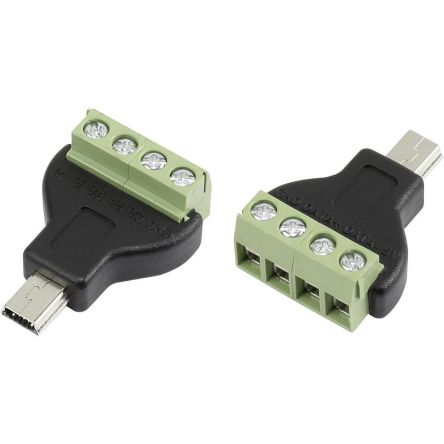 RS PRO USB-Steckverbinder Mini B Stecker / 1.5A, Kabelmontage