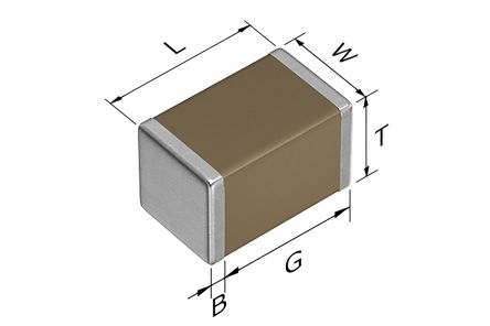 TDK Condensatore Ceramico Multistrato MLCC, AEC-Q200, 0805 (2012M), 470nF, ±10%, 100V Cc, SMD, X7S