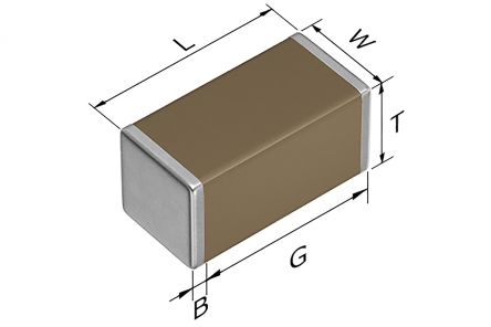 TDK Condensatore Ceramico Multistrato MLCC, AEC-Q200, 1206 (3216M), 22nF, ±10%, 630V Cc, SMD, X7R