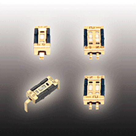 Nidec Components Copal Electronics DIP-Schalter, SPST Oberflächenmontage Gull Wing Gleiten, 100 MA (nicht Schaltend), 100 MA (schaltend)