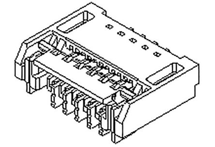 Molex, SMD FPC-Steckverbinder, Buchse, 37-polig / 1-reihig, Raster 0.3mm Lötanschluss
