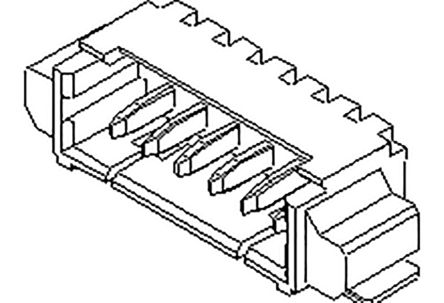 Molex PicoBlade Leiterplatten-Stiftleiste Gewinkelt, 12-polig / 1-reihig, Raster 1.25mm, Kabel-Platine,