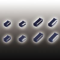 Nidec Components Copal Electronics DIP-Schalter, SPST Durchsteckmontage Löt-Pin Gleiten, 100 MA (nicht Schaltend), 100 MA (schaltend)