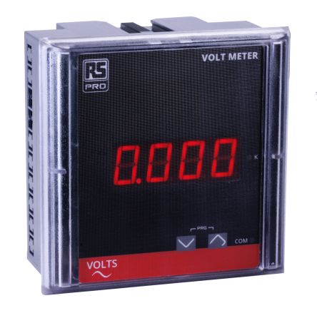 RS PRO Voltmètre Numérique, 4 Digits, Classe 1.0
