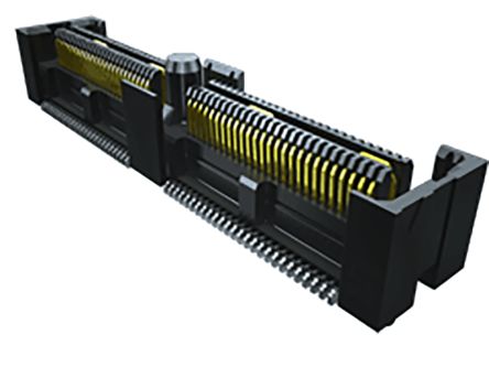 Samtec Conector Hembra Para PCB Ángulo De 90° Serie QFS, De 52 Vías En 2 Filas, Paso 0.635mm, 300 V, 15.7A, Montaje
