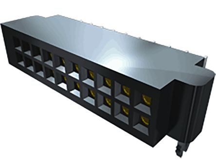 Samtec Conector Hembra Para PCB Serie SFMH, De 10 Vías En 2 Filas, Paso 1.27mm, 2.6A, Montaje Superficial, Para Soldar