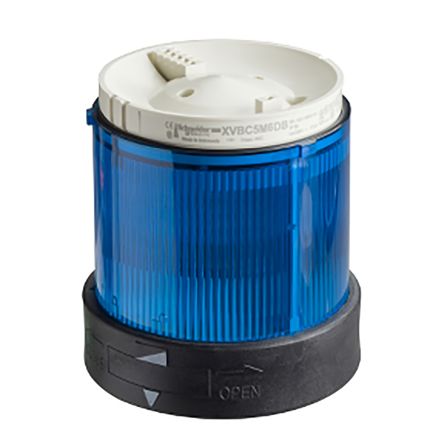 Schneider Electric XVBC Glühlampe Montagesockel Blitz-Licht Blau, 24 V Ac, 24 → 48 V Dc, 70mm X 138mm