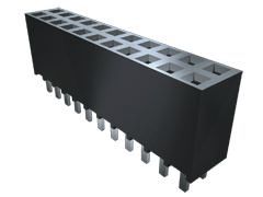 Samtec SSW Series Straight Through Hole Mount PCB Socket, 4-Contact, 1-Row, 2.54mm Pitch, Solder Termination