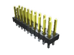Samtec TSW Series Right Angle Through Hole Pin Header, 6 Contact(s), 2.54mm Pitch, 2 Row(s), Unshrouded