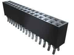 Samtec SSQ Series Straight Through Hole Mount PCB Socket, 12-Contact, 2-Row, 2.54mm Pitch, Solder Termination