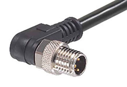 Molex 传感器执行器电缆, M8转无终端接头