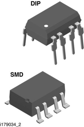 Vishay THT Optokoppler / MOSFET-Out, 8-Pin DIP, Isolation 5,3 KV Eff