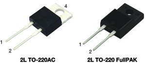 Vishay Schaltdiode Einfach 30A 1 Element/Chip THT 600V TO-220 2 + Tab-Pin