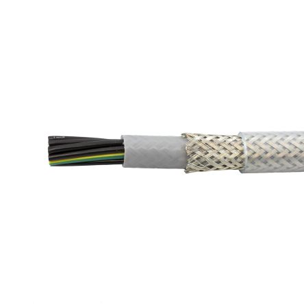 Alpha Wire CY Steuerkabel, 2-adrig X 1,5 Mm² Transparent, 50m, Kupfergeflecht Verzinnt
