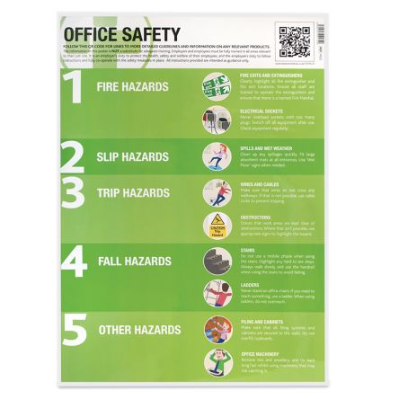 RS PRO Electrical Safety at Work Safety Wall Chart, PP, English, 600 mm ...