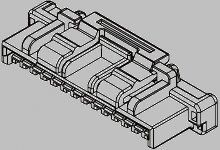Molex Steckverbindergehäuse Buchse 1.5mm, 8-polig / 1-reihig, Kabelmontage Für 502579 Crimp-Anschlussklemme Für