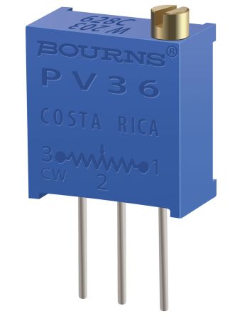 Bourns PV36 25-Gang THT Trimmer-Potentiometer, Einstellung Von Oben, 1kΩ, ±10%, 0.5W, Stift, L. 9.53mm