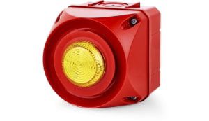 AUER Signal ADS-T Series Yellow Sounder Beacon, 24 V Ac/dc, IP65, Surface Mount, 108 At 1 Metre