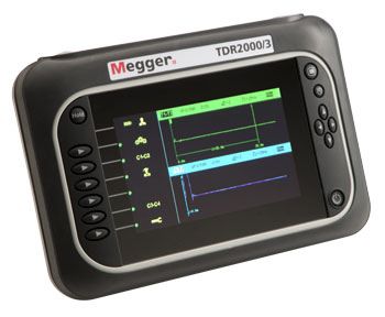 Megger Zeitbereichs-Reflektometer TDR2000/3P ±1 %, 20000m 1 % Gepaartes Metallkabel 2ns, USB