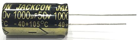 RS PRO Condensatore, 220μF, 16V Cc, ±20%, +105°C, Radiale, Foro Passante