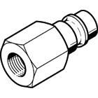 Festo Brass Male Pneumatic Quick Connect Coupling, G 1/4 Female Threaded
