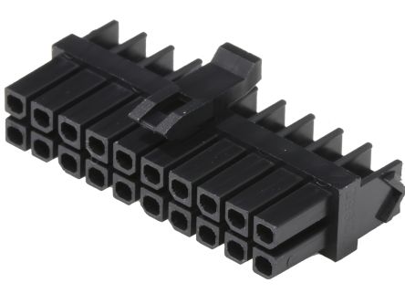 Molex MicroFit Steckverbindergehäuse Stecker 3mm, 20-polig / 2-reihig, Kabelmontage Für Micro-Fit TPA 172953, Micro-Fit