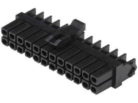 Molex MicroFit Steckverbindergehäuse Stecker 3mm, 24-polig / 2-reihig, Kabelmontage Für Micro-Fit TPA 172953, Micro-Fit