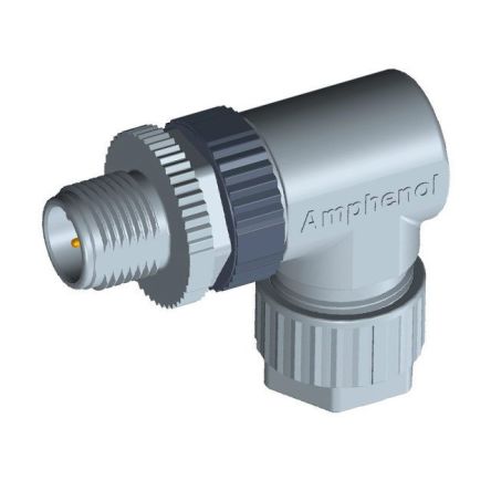 Amphenol Industrial Amphenol M M12 Rundsteckverbinder Stecker 5-polig / 4.0A Kabelmontage, Schraubanschluss IP 67