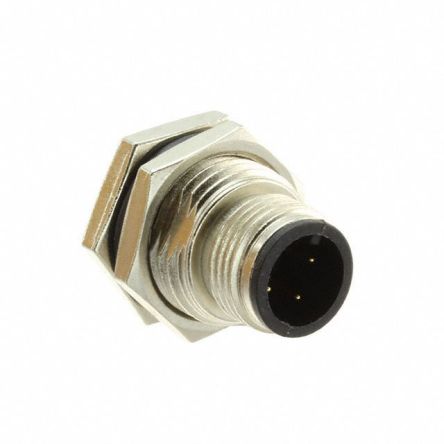 Amphenol Industrial Amphenol Circular Connector, 3 Contacts, Panel Mount, M12 Connector, Plug, Male, IP68, IP69K, M Series