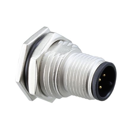 Amphenol Industrial Amphenol Circular Connector, 5 Contacts, Panel Mount, M12 Connector, Plug, Male, IP68, IP69K, M Series