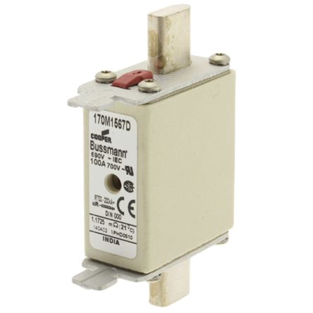 Eaton Bussmann Sicherungseinsatz NH000, 690V / 10A T, GR CE, CSA, IEC 60269, UL