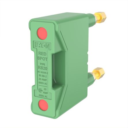 Eaton 20A Rail Mount Fuse Holder, 1P, 690V ac