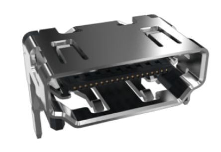 Amphenol ICC HDMI Buchse Buchse 19-polig Typ A Gewinkelt 40 V Ac