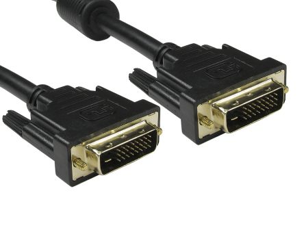 RS PRO DVI-Kabel A DVI-D Dual Link - Stecker B DVI-D Dual Link - Stecker, 1m PVC Schwarz