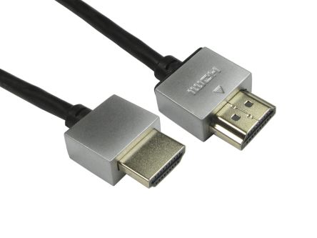 RS PRO HDMI-Kabel A HDMI Stecker B HDMI Stecker 4K Max., 3m, Schwarz