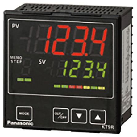 Panasonic Controlador De Temperatura PID Serie AKT9R, 96 X 406mm, 100 → 240 V Ac, 1 Entrada Thermocouple, 1