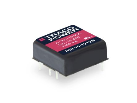 TRACOPOWER THN 15N DC-DC Converter, 3.3V Dc/ 4.5A Output, 9 → 18 V Dc Input, 15W, Through Hole, +88°C Max Temp