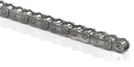 Tsubaki 滚子链, 08B-1链型, 单工绞线, 不锈钢 SUS304制, 5m长, 12.7mm节距, 700g