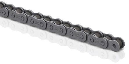 Tsubaki 滚子链, 08B-1链型, 单工绞线, 防腐蚀碳钢制, 5m长, 12.7mm节距, 700g