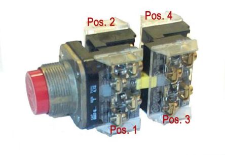 Allen Bradley 800T Drucktaster Tafelmontage, EIN-AUS Schalter, 1-polig