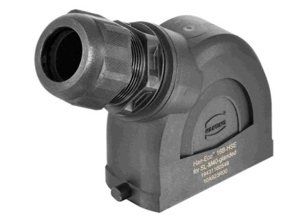 HARTING Han-Eco B Heavy Duty Power Connector Hood, M40 Thread, Side Entry Han-Eco Range